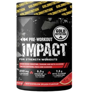 IMPACT PRE WORKOUT 400G GOLD NUTRITION