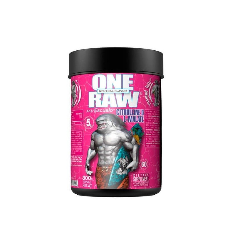 ONE RAW CITRULLINE LD-MALATE 300G ZOOMAD LABS (SIN SABOR)