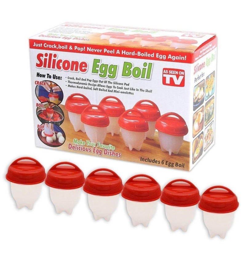 SILICONE EGG BOIL 6 UNIDADES